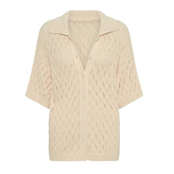 SNDYS Crochet button down - Picture 2 of 3